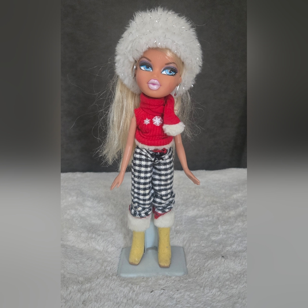 Bratz Winter Wonderland Yasmin Doll with Red Top and Plaid Pants